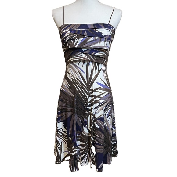 Cache Dresses & Skirts - Cache Spaghetti Strap Palm Midi Dress.  Size M